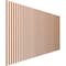 Ekena Millwork 48H x 3/8T Adjustable Wood Slat Wall Panel Kit w/ 1W Slats, Cherry contains 42 Slats SWW84X48X0375CH - alternate 2
